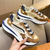 Leather 2 Autumn and Winter New Versatile Casual Waffle Velvet Sports Small Waist Women's Shoes