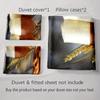 Beer pretzel wheat Bedding Duvet cover sets Duvet covers Pillowcases gifts (1 * Duvet Cover 2 * Pillowcases, without duvet insert)