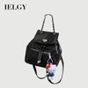 Diamond Backpack Ladies One-Shoulder Fashion Casual Chain Bucket Bag