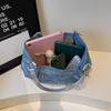 New Denim Tote Bag Female Butterfly Star Portable Dumpling Bag Simple And Fashionable Versatile Shoulder Messenger Bag