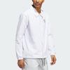 Adidas Men's White Single-Breasted Long-Sleeve Sports Polo Jacket