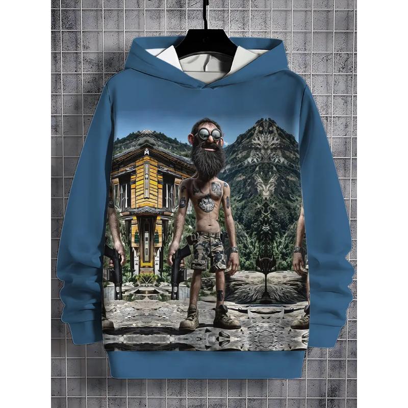 New Funny Skull Graphic 3D Print Hoodies For Man Hoody Oversized Hooded Sweatshirts Harajuku Tracksuits Pullover Tops Clothing