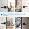 ABLZ-Heavy Duty Door Lever Door Lock Square Door Handles Entry Door Levers Front And Exterior Door Handle Set,With Key Durable