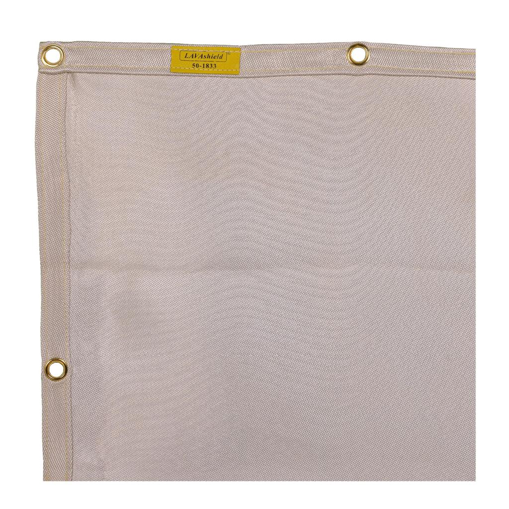 Silicone Glass Welding made of 600 silica heat resistant to durable brass grommets along 81cm x Weldas® LAVAshield® Blanket, 50-1833, g/m2 fabric,