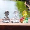 Chinese Crystal Snake Figurine Decors for 2025 Year Of The Snake Festivities Animal Statue Sculpture Decorative Ornament