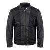 Real Cowhide Genuine Leather Jacket Men Black  Motorcycle Coat Mens Biker Clothes Spring Autumn Asian Size