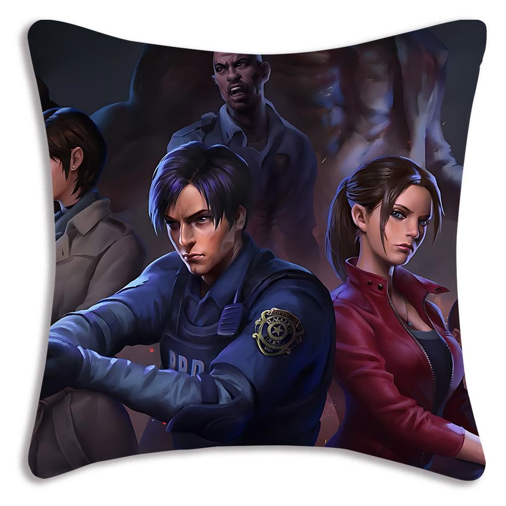 Movie ResidentS Evil Umbrellas Pillow Covers Cartoon Sofa Decorative Home Double-sided Printing Short Plush Cute Cushion Cover