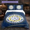 Biancheria da letto a tema Leeds United Set 3 Pezzi Copripiumino Biancheria da letto Decorativa Per Camera Adolescenti Decorazione Casa