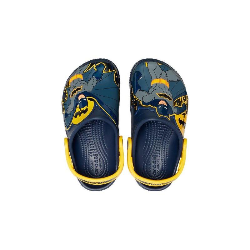 Crocs Kids Cute Anti Slip Breathable Sandals Blue Yellow 207470-410