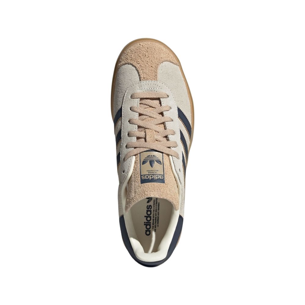 New Adidas Women's Gazelle Bold 'Cream Night Indigo' Women's JQ5126