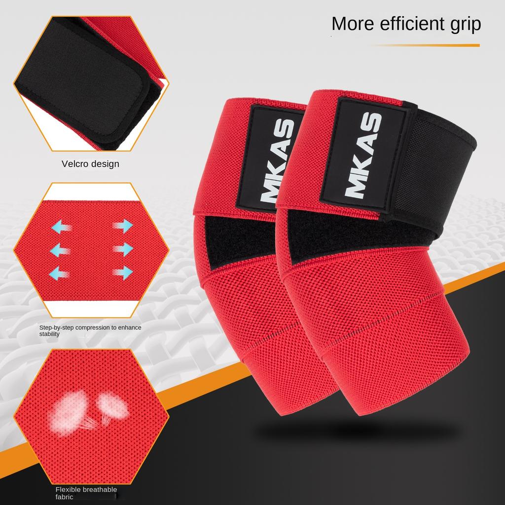 1 Pair Elbow Straps for Weight Lifting Gym Fitness Elbow Wraps Powerlifting Elbow Support Crossfit Deadlift Workout Protector