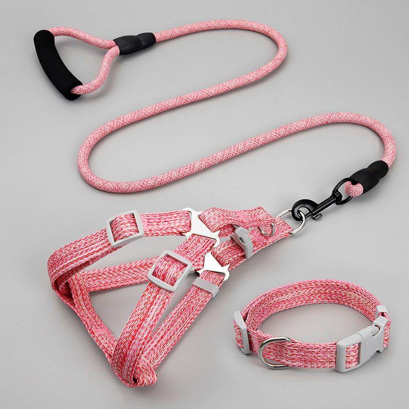 

Плюшевая грудь и спина Jarre Aero Bull Большие и средние собаки Рука держит веревку Size S [about 3.50 kg-7.00 kg]] Pink three piece]