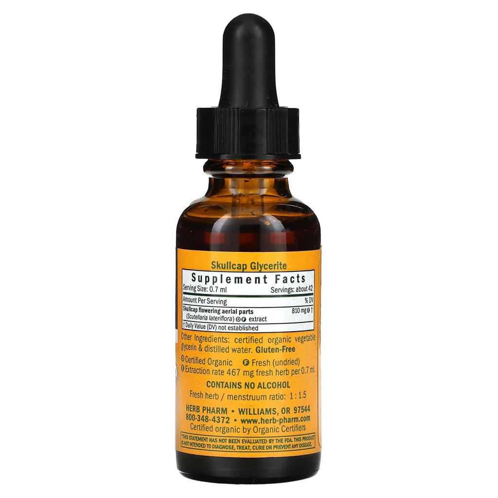 Skullcap, Alcohol Free, 30Ml (1Fl Oz)