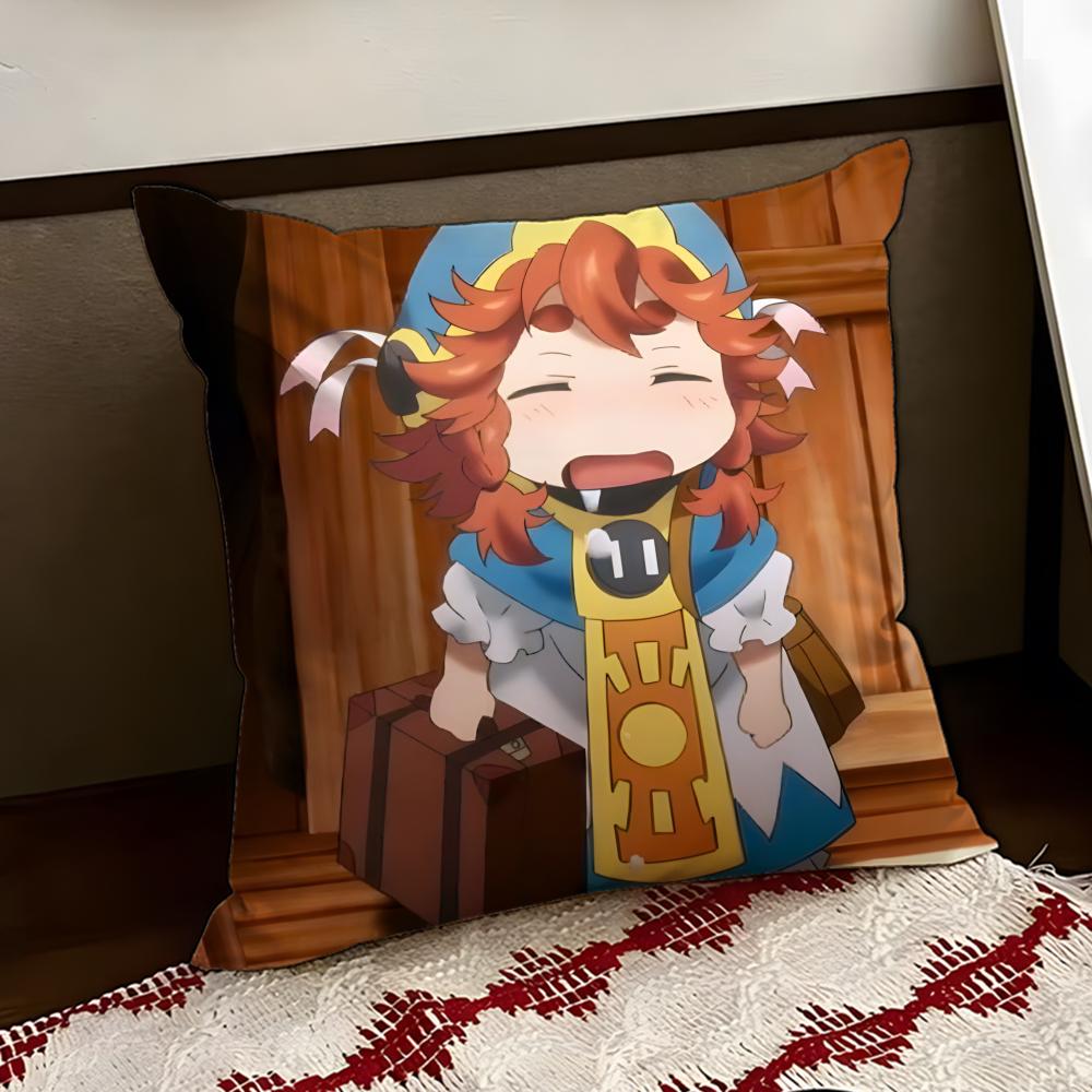 Cute Hakumei to anime MMikochi Cushion Cover Reversible Soft Durable Pillow Cover Home Car MultiScene Use for Daily Comfort