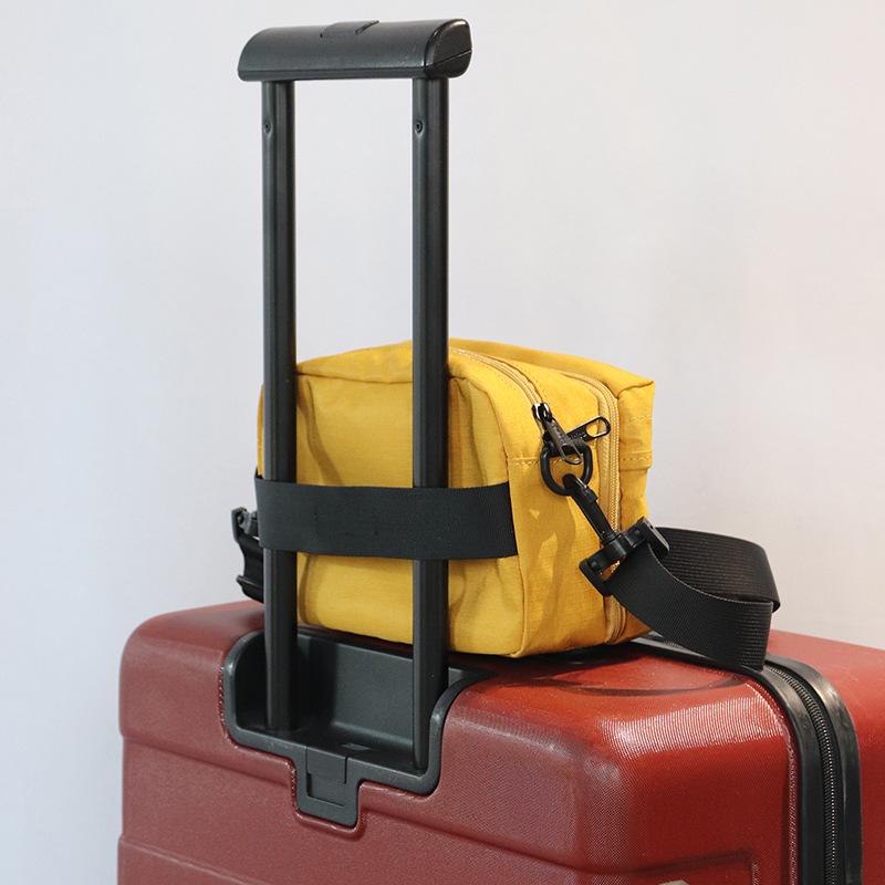 Black Waterproof Multifunctional Travel Passport Chest Bag - Portable, Large Capacity Crossbody Stroller Bag
