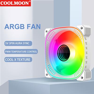 Kühlgebläse 5V 3Pin ARGB ARGB CPU-Kühler 12V 4PIN PWM ARGB PC-Gehäuse Kühlgebläse Zyklischer Spiegel-Lichteffekt für Computergehäuse