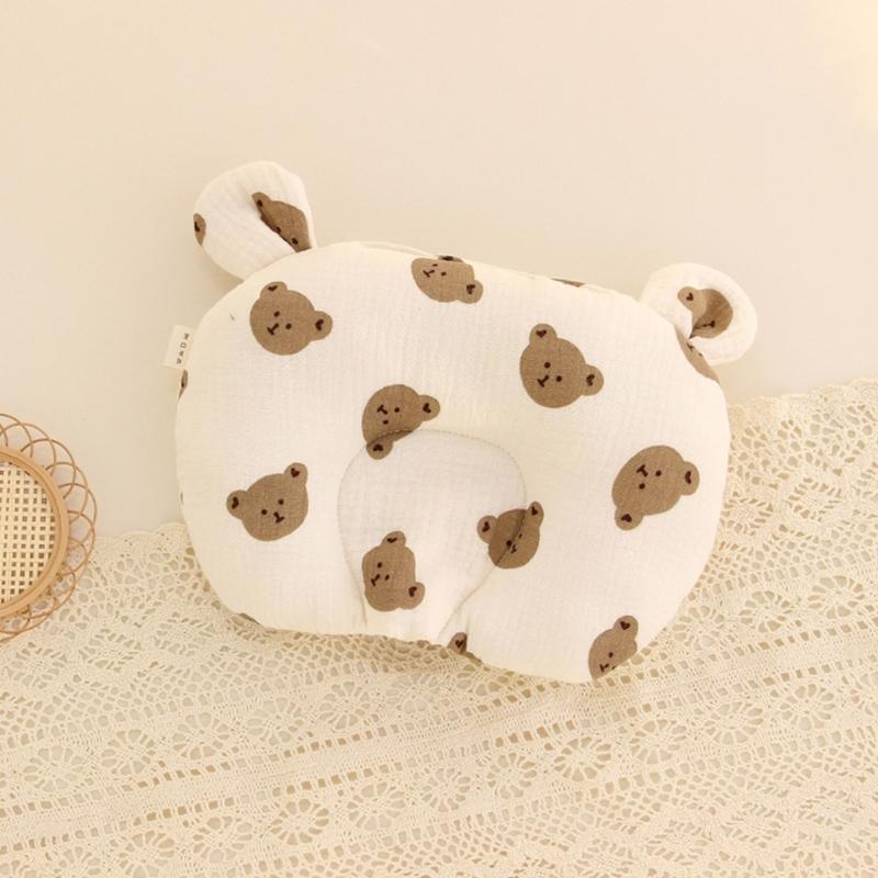 Bear Ear Baby Pillow Soothing & Calming Newborn Pillow Easy To Clean Pillow Exquisite Craftsmanship Pillow for Boy Girl