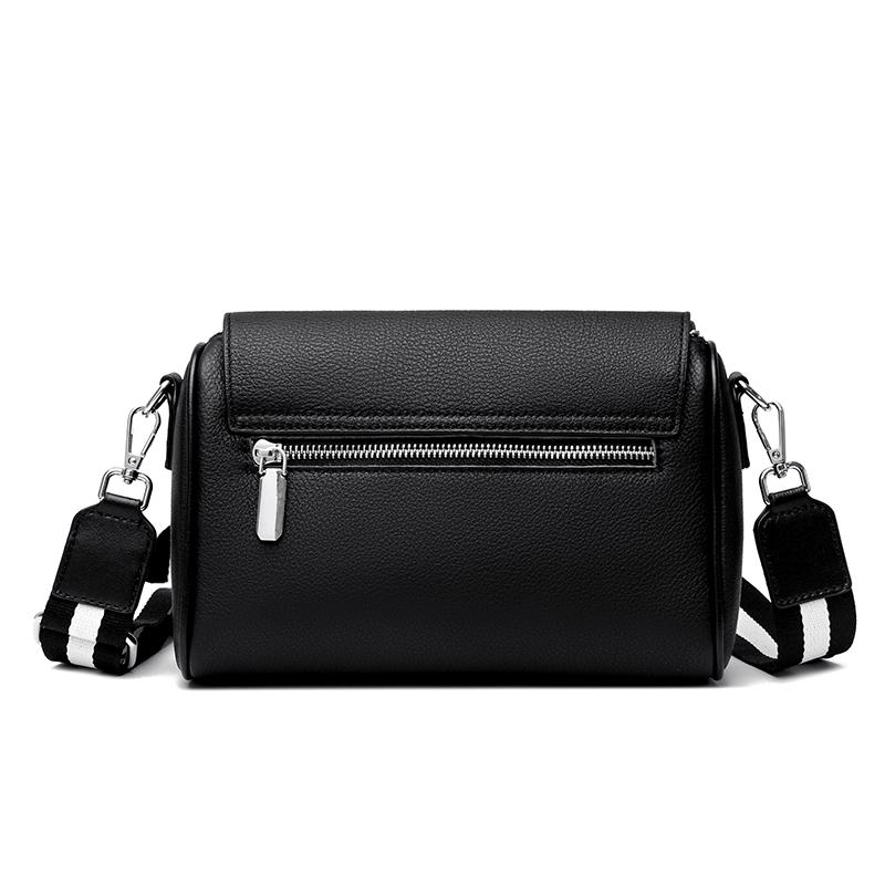 Genuine cowhide crossbody bag for women monochromatic shoulder bag luxury feminine Messenger Tote