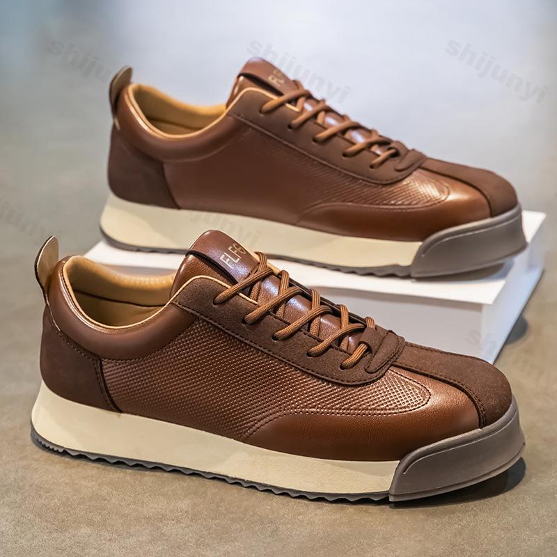 Fashion Men Shoes Sneakers Retro Casual Sneaker 2025 Spring Comfort Running Sneakers Man Leather Platform Fashion Shoes Zapatos Hombre
