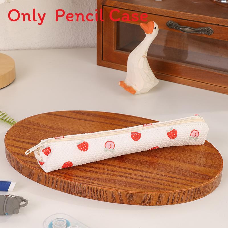 Cute Strawberry Storage Pouch With Durable Polyester For School And Home Organizers