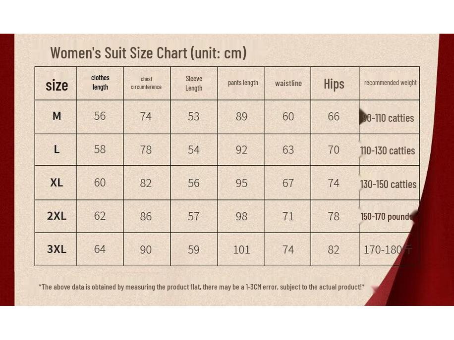 Red Women's Thermal Underwear Set