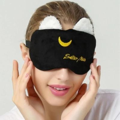 Sleeping Mask Sleeping Blindfold Soft Plush Eye Masks Cute Cat Eye Cover Plush Mask Eyepatch Nap Health Eye Cover Sleep Mask
