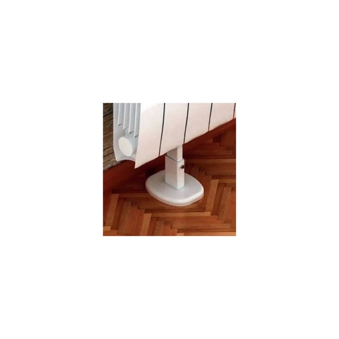 Foot for Radiator - MB - GLOBAL - Aluminium - White - Adjustable Height 150-205 Mm