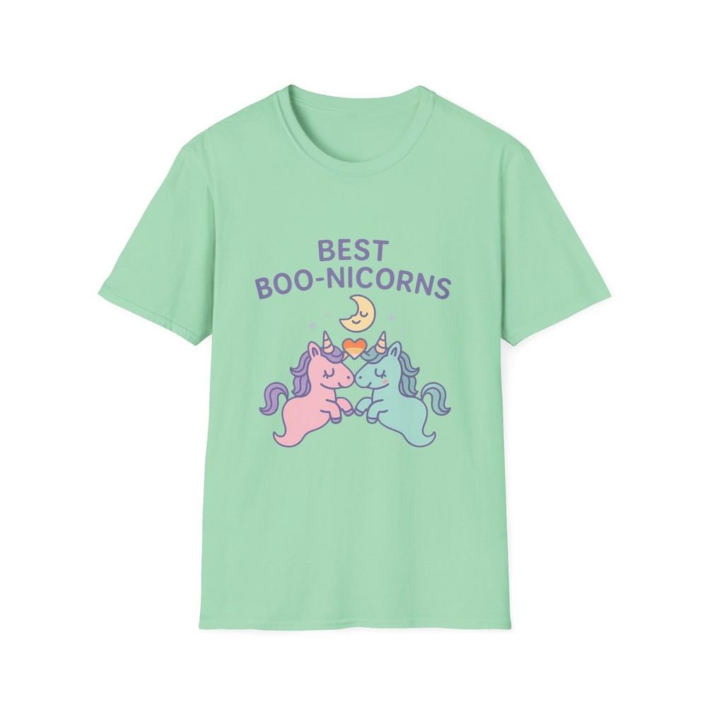 

Unisex Softstyle T-Shirt Best Boo-nicorns Funny Ghost Unicorn Halloween 3XL