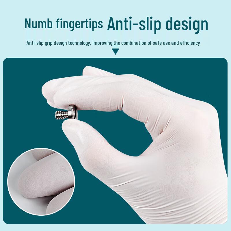 INCO Durable Medical Disposable White Nitrile Gloves