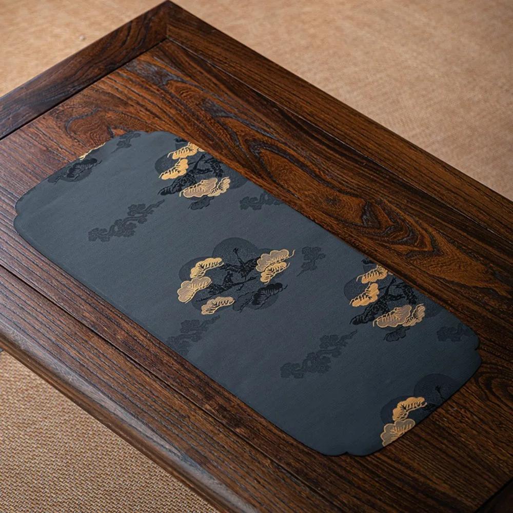 New Thick Tea Mat Embroidered Patterns Chinese Style Tableware Mat Professional Useful Table Mat