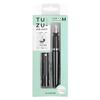 Sailor TUZU Adjust Fountain Pen Medium Nib Rotating Nib Natural Fit Grip with 2 Ink Cartridges and Converter Black 12-0541-420