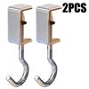 1-5pc Adjustable Backpack Hook 360° Rotatable Table Hooks  Desktop Detachable Mobile Bag Hanger Desks School Home Storage