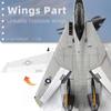 NUOTIE 1/100 F-14 Tomcat Metal Fighter Model - Finished Product - US Navy VF-84 Jolly Rogers Fighter Diecast Metal Airplane Military Display Model