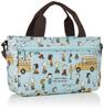 Mini toteväska i väska 6029 Snoopy miljöpåse för busshållplats blå [Sifre] 2-vägs dam,