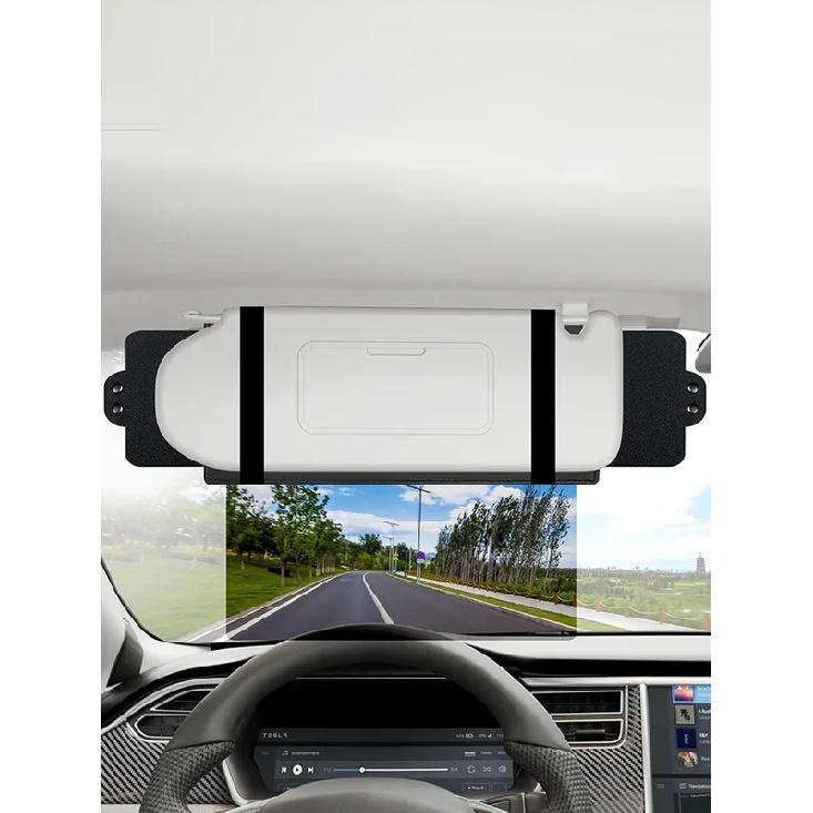 Car Sun Visor Extender, Polarized Anti Glare Sun Blocker Visor Extension Attachment HD Vision Day Night Safe Driving Auto SUV