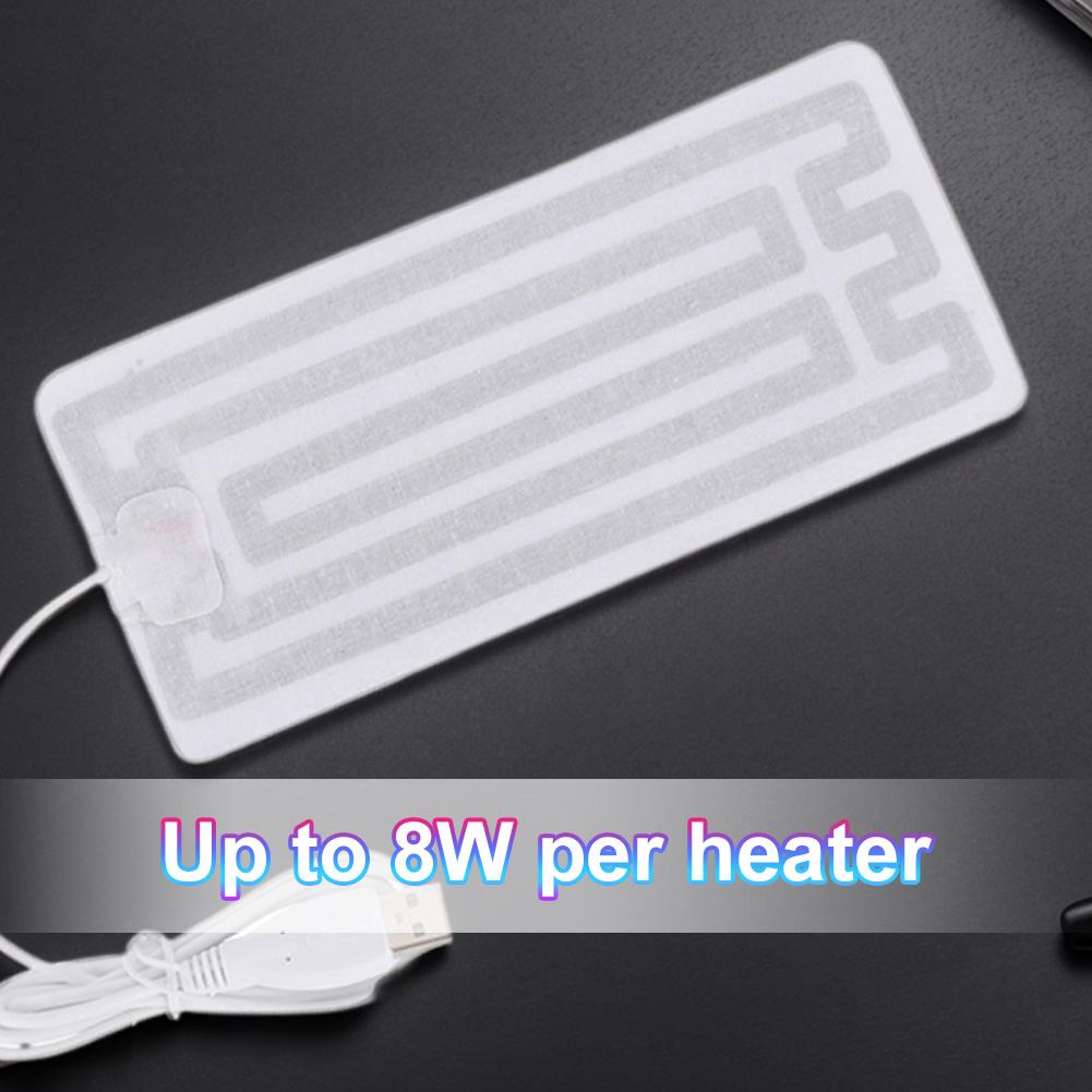 Heating Pad USB Heating Film Portable Cloth Heater Electric Heating Film DIY Thermal Clothing Outdoor Heated Jacket Vest