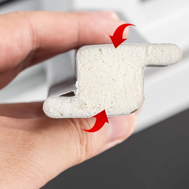 Z-formad tätningslist för skjutdörrar och fönster, vindtät och ljudisolerande, enkel att installera för dörr- och fönstertätning, gliptejp