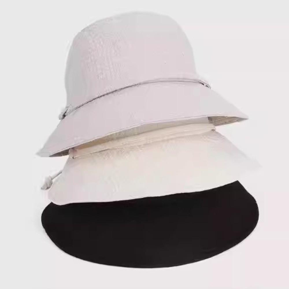 Lightweight Sun Protection Hat Stylish Bow Sunshade Bucket Hat Wide Brim Fisherman Hat Gardening