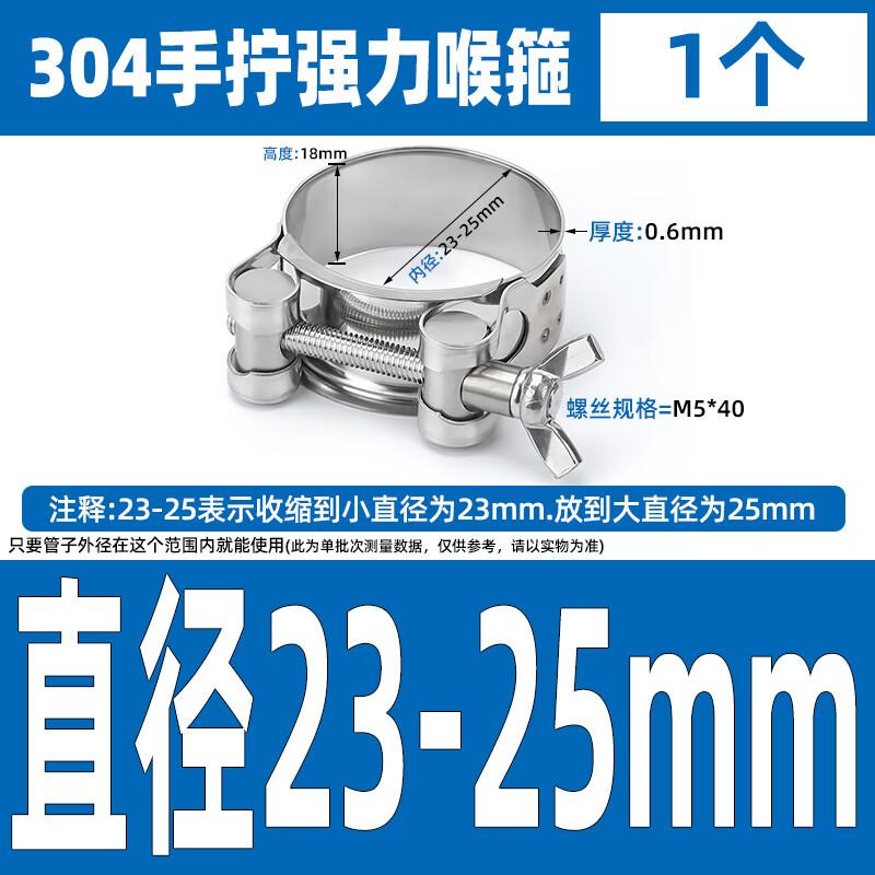 304 Stainless Steel Hand-Tightened Butterfly Hose Clamp