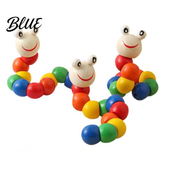 Toddler Caterpillar Toy Kids Wooden Bead Toy Educational Twisting for Fine Motor Skills Number Color Preschool Learning Toddlers Early Development