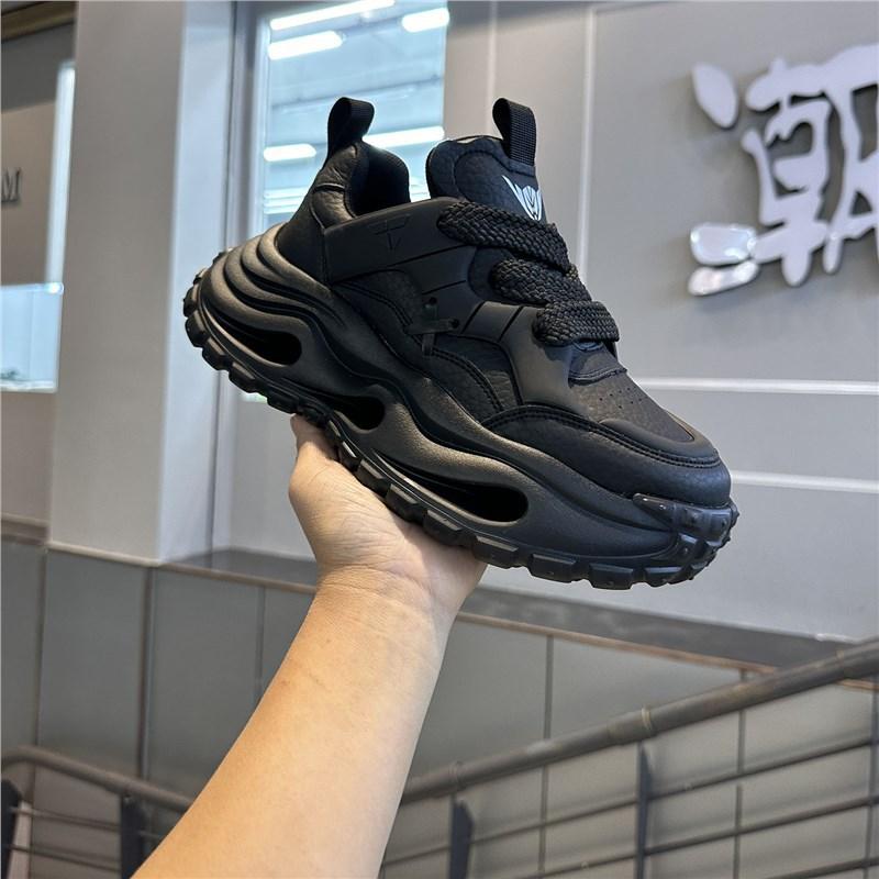 

Dad shoes autumn and winter new platform sneakers casual shoes tt 38 чёрный