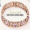 Magnetic Bioenergy Titanium Bracelet for Girls Women Rose Gold