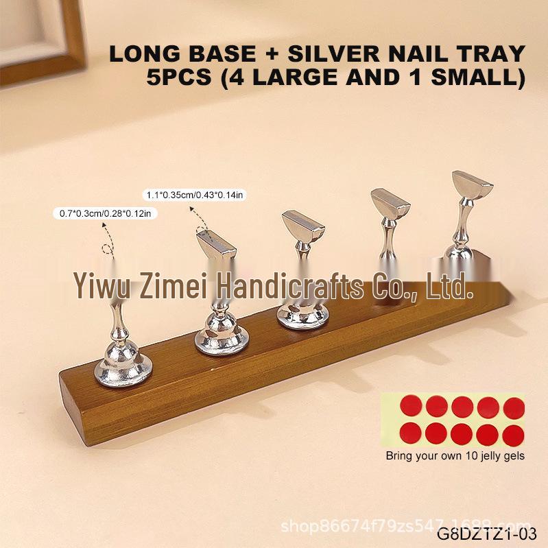 

Минималистичная деревянная магнитная подставка-дисплей для держателя гвоздей для практики