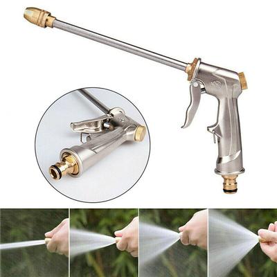 Pistola pulverizadora de água de alta pressão, bico de latão de metal, tubo de mangueira de jardim, pistola de lavagem de carro, gramado