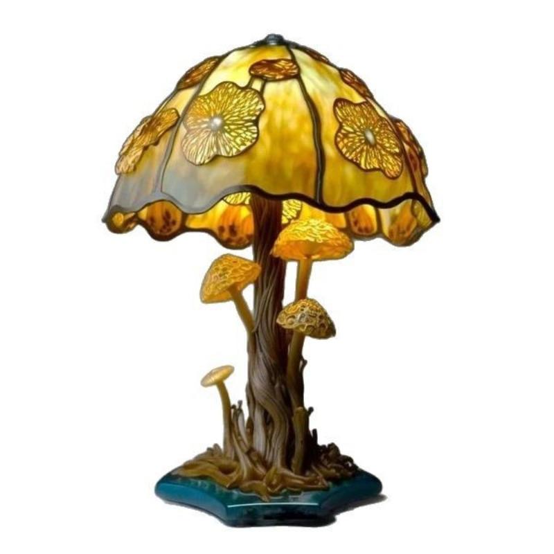 Seven-color Mushroom Lamp Luminous Decorative Items Home and Courtyard Design Decoration Resin Process