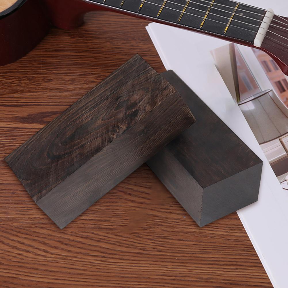 Ebony Wooden Lumber Blank 120x40x10/50mm Carving Wood Blocks Unfinished Wood Block DIY Material for Music Instrument