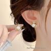 Elegant Hollow Pearl Stud Earrings for Women - Exquisite, High-End, Slimming, and Fashion-Forward Design