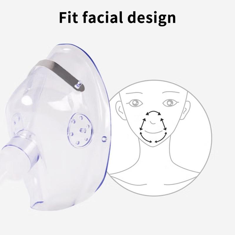 Adult Oxygen Mask With Tube Disposable Face Mask Shield Nebulizer Conduit Adult Oxygen Mask