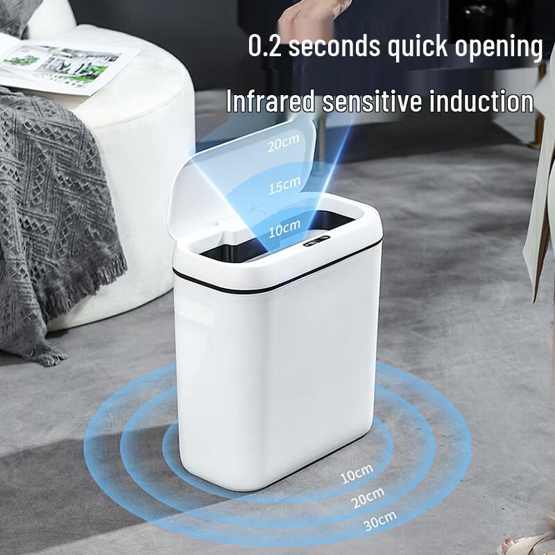 Smart Sensor Wall-Mounted Trash Can