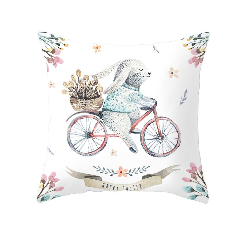 New Easter Bunny Pillow Cover Festive Home Decor Pillow Cover